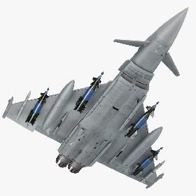 Multirole Fighter Eurofighter Typhoon Rigged